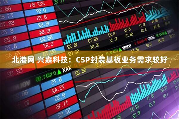 北港网 兴森科技：CSP封装基板业务需求较好